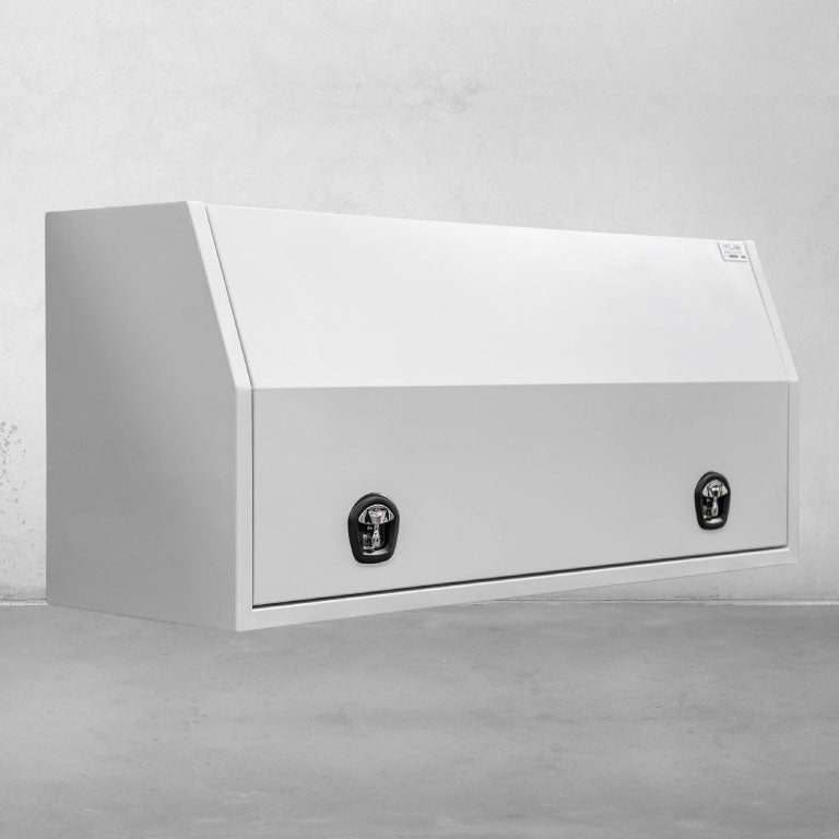 1800 Side Opening Tool box with no Drawers - White