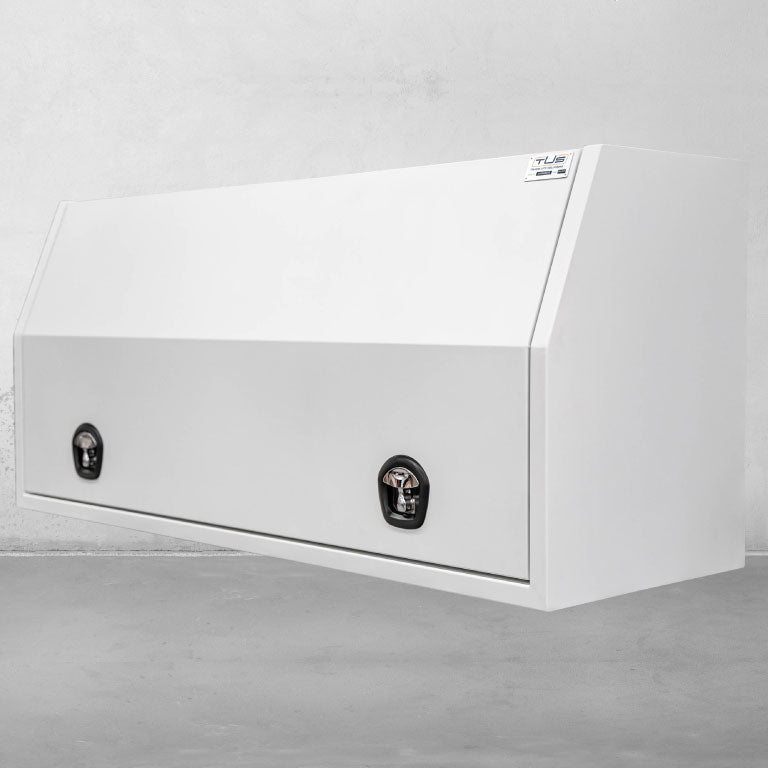 1800 Side Opening Tool box with no Drawers - White